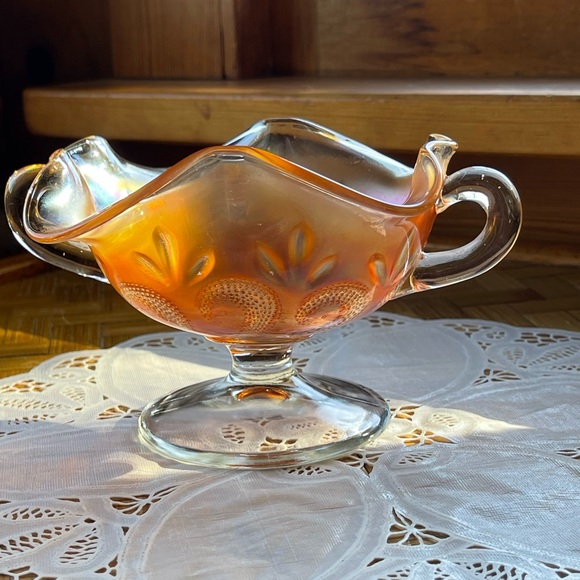 Carnival Glass dish, vintage, colorful! - Picture 9 of 10